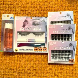KISS 💋😘“Falscara” bundle featuring Falscars starter kit, remover and lashes